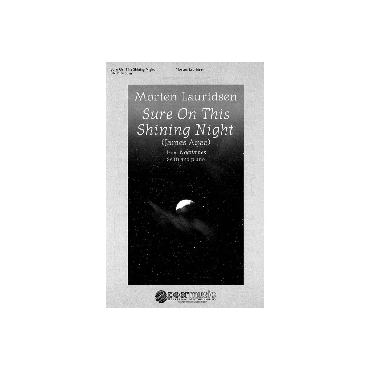 Sure on this shining Night box