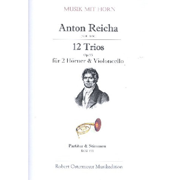 12 Trios op.93 für 2 Hörner und Violoncello