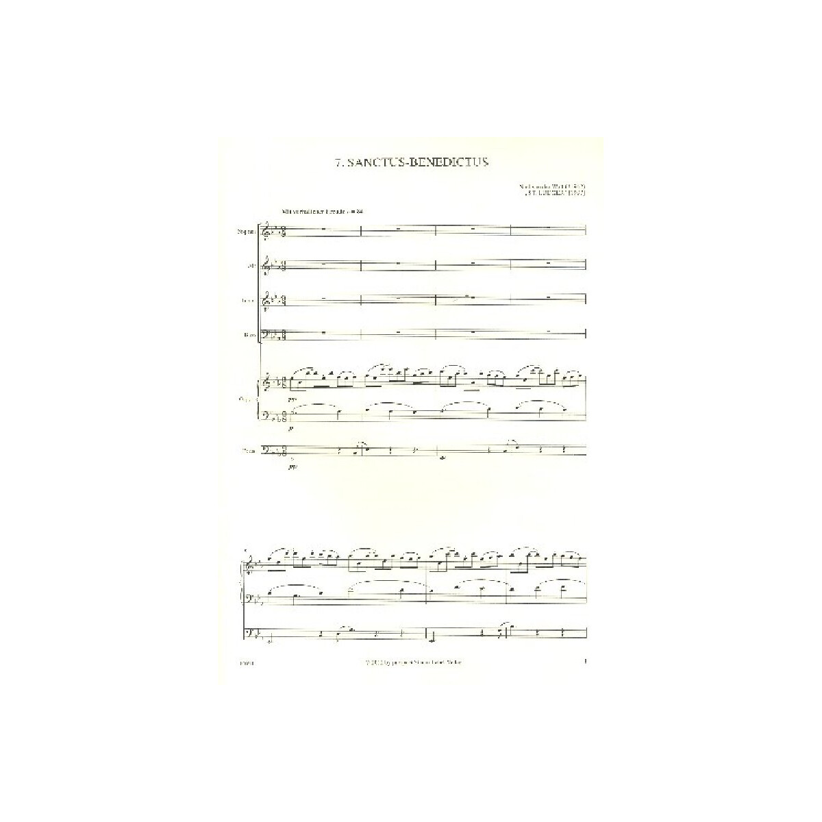 Sanctus Benedictus für gem Chor box