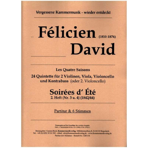 Soirées d Été Band 2 (Nr.3 und 4)