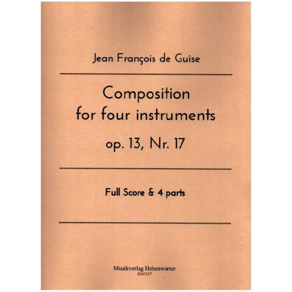 Composition for four instruments op.13 no.17