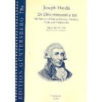 28 Divertimenti a tre Hob.XI:97-126