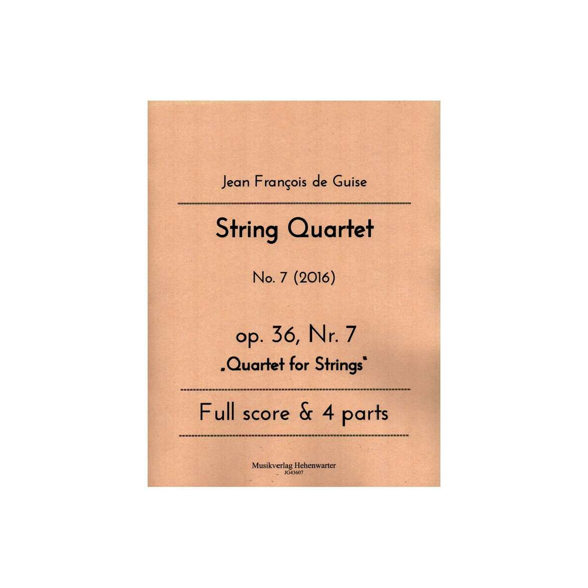 String Quartet op.36 Nr.7