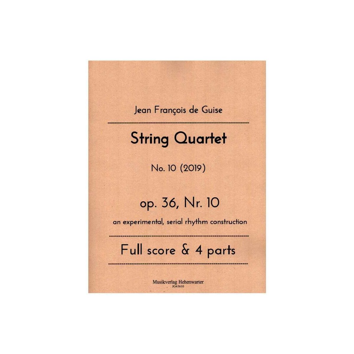 String Quartet op.36 Nr.10