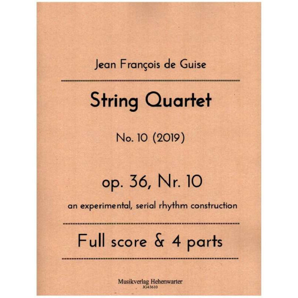 String Quartet op.36 Nr.10
