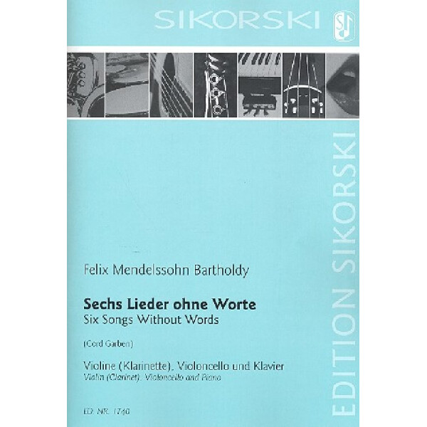 6 Lieder ohne Worte für Violine (Klarinette),