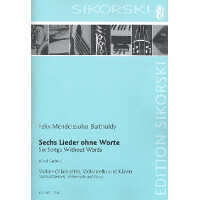 6 Lieder ohne Worte für Violine (Klarinette),