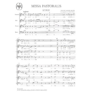 Missa pastoralis D-Dur