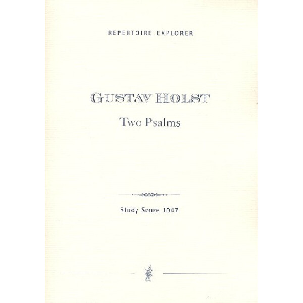 2 Psalms for mixed chorus, orchestra