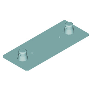 Alutruss Dekolock DQ2-WPM wall plate MALE