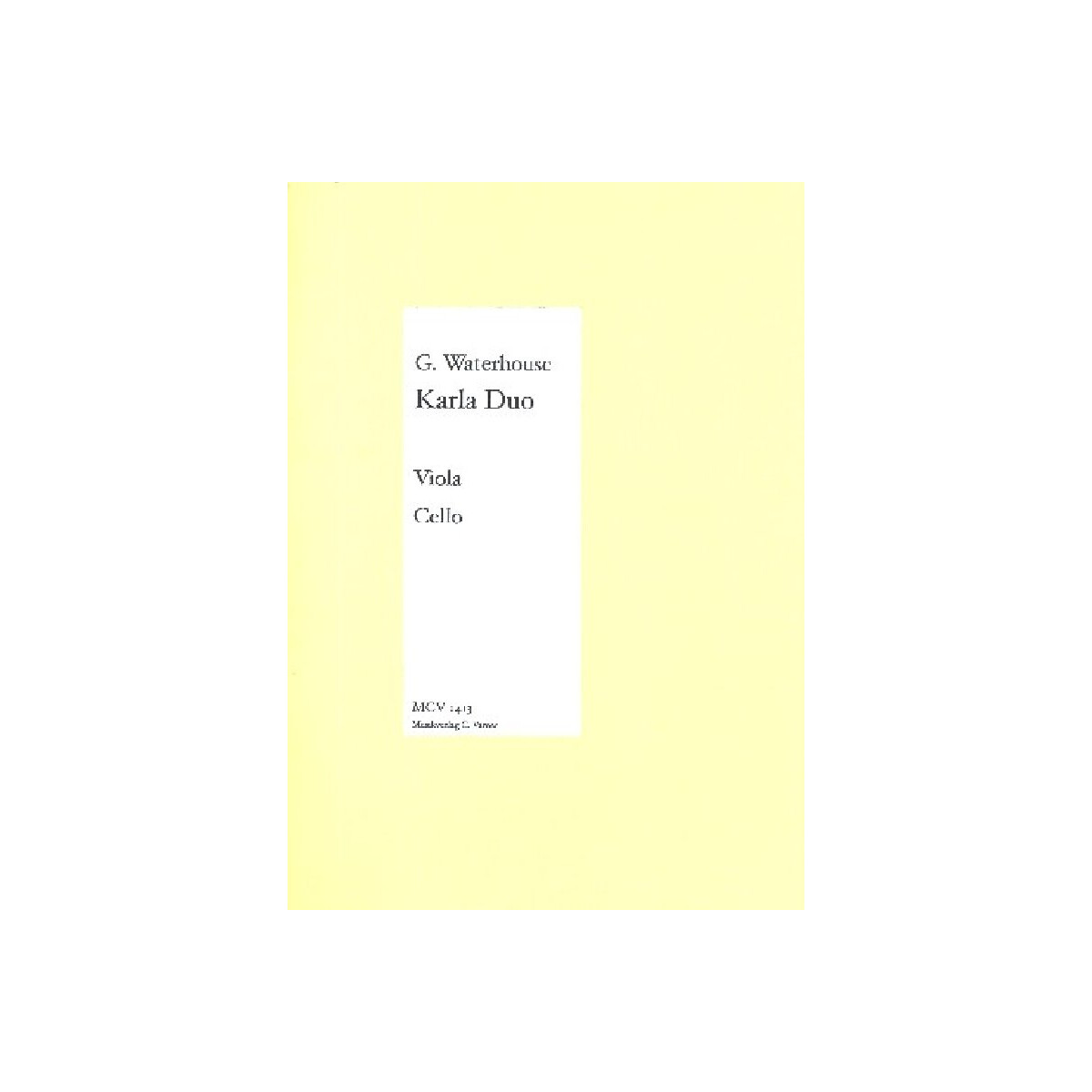 Karla Duo für Viola und Violoncello box