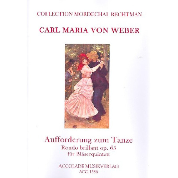 Aufforderung zum Tanz op.65 für Flöte,