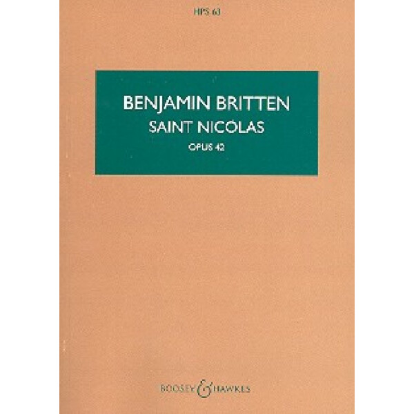 Saint Nicholas op.42 für Tenor,