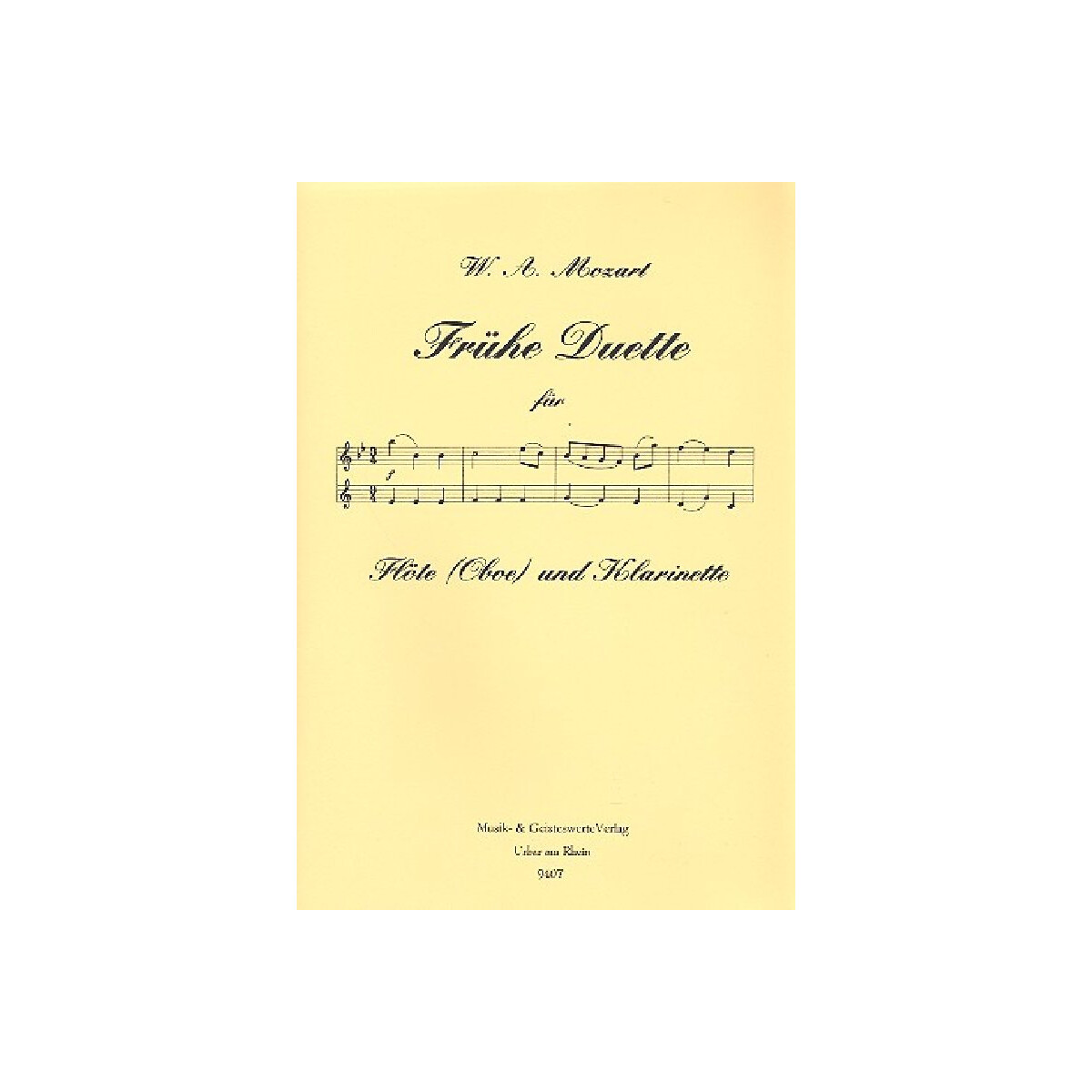 Frühe Duette für Flöte (O box
