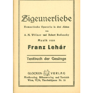 Zigeunerliebe Libretto (dt)
