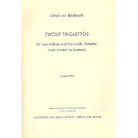 12 Triolettos für 2 Violinen und