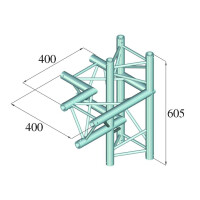 Alutruss Dekolock DQ3-PAC44 4-way corner left