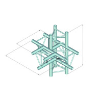 Alutruss Dekolock DQ3-PAT51 5-Weg Ecke \/