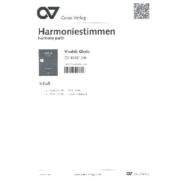 Gloria D-Dur RV589