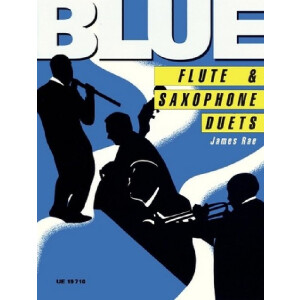 Blue flute and saxophone duets