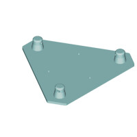 Alutruss Dekolock DQ3-WPM Wandplatte MALE