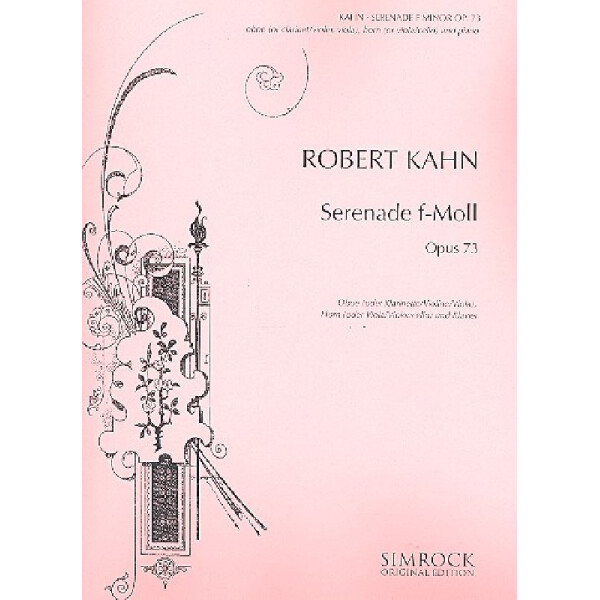 Serenade op.73 für Oboe (Klarinette,