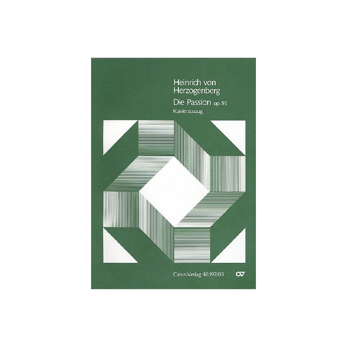 Die Passion op.93: für Soli (SATT B box