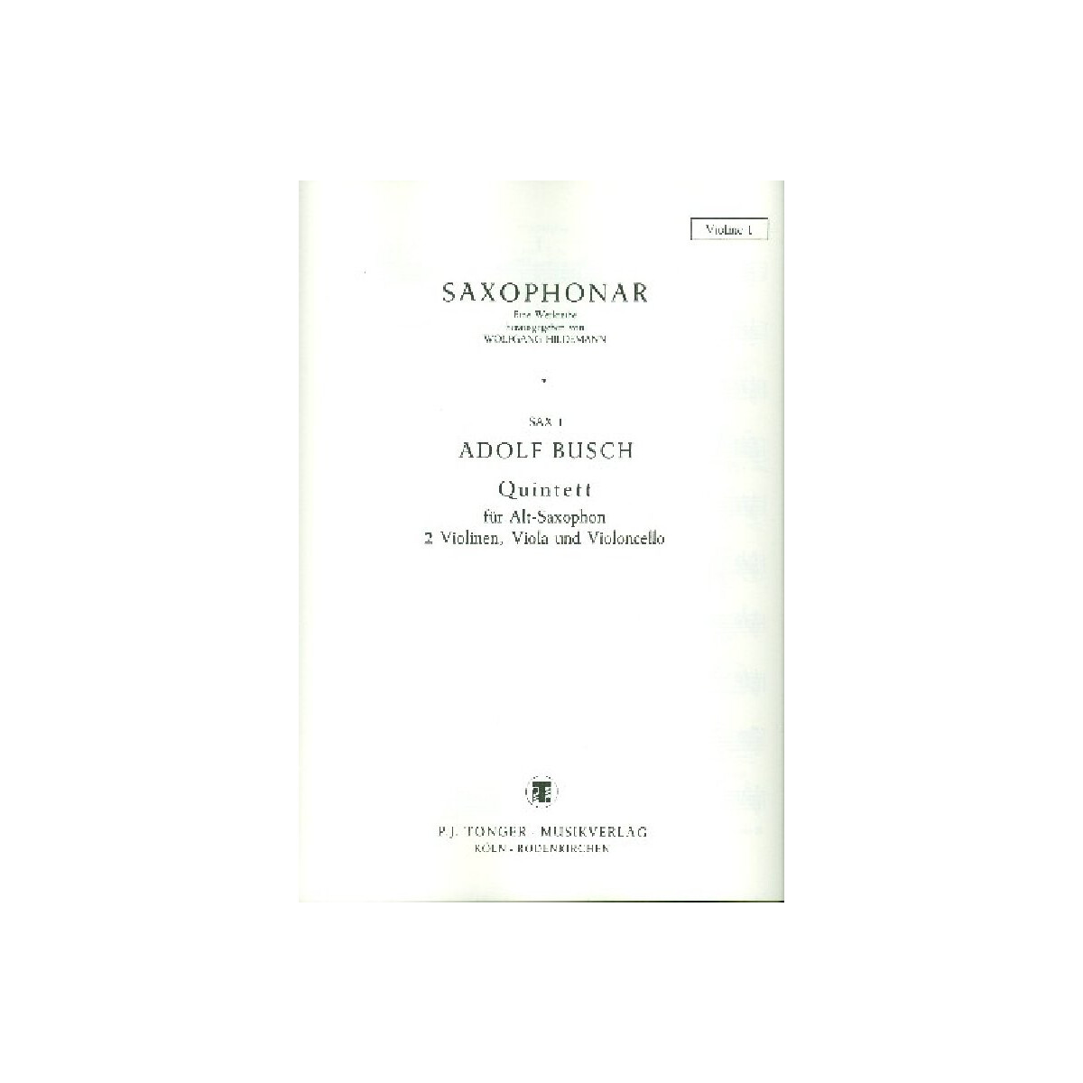 Quintett für Altsaxophon und