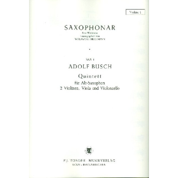 Quintett für Altsaxophon und