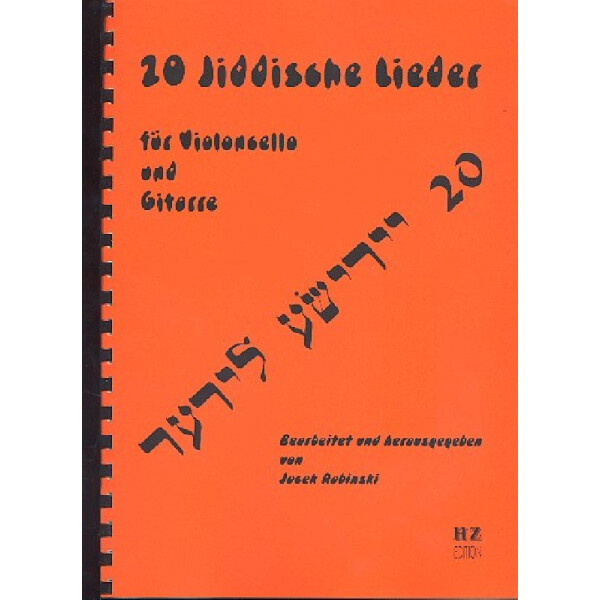 20 Jiddische Lieder für Violoncello und