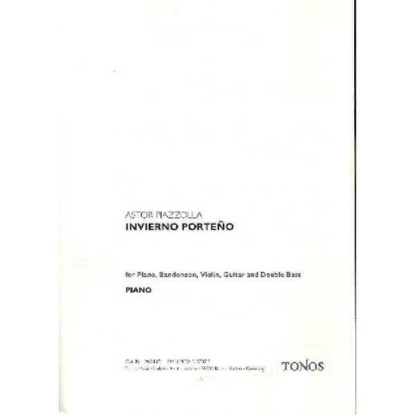 Invierno porteno für Klavier,