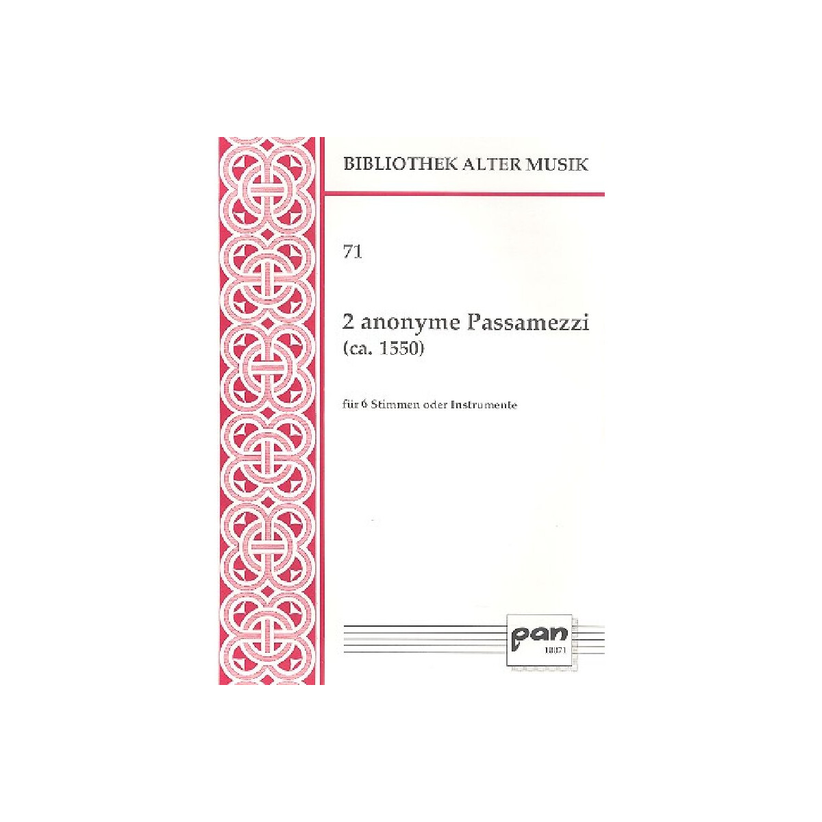 2 anonyme Passamezzi