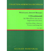 5 Divertimenti für Oboe (Flöte,