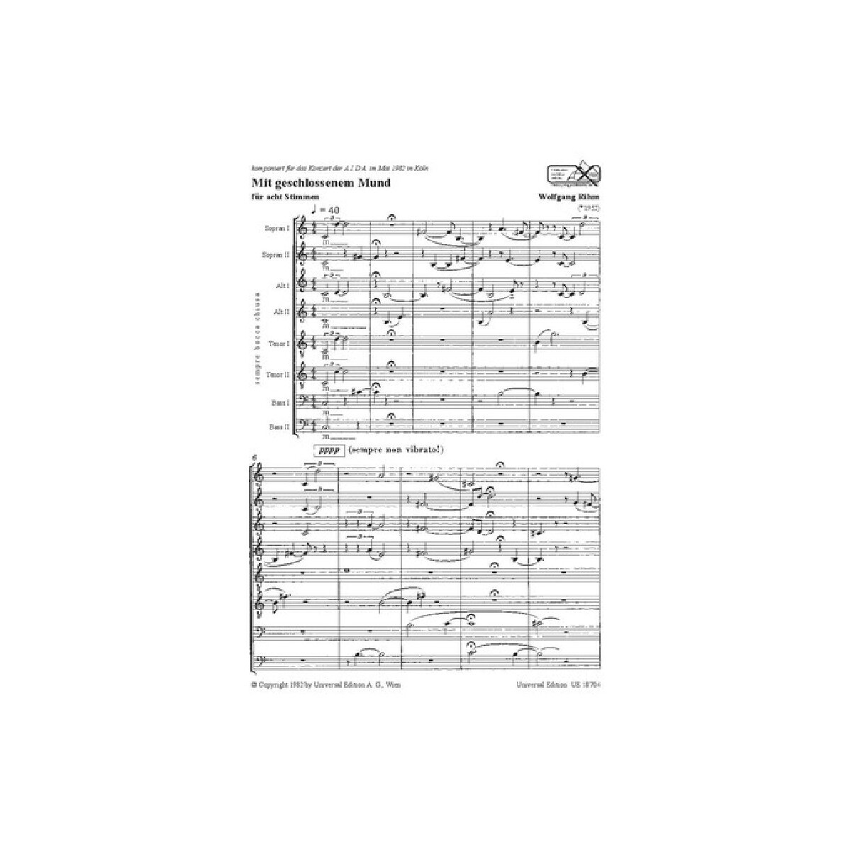 Mit geschlossenem Mund box