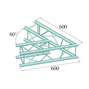 Alutruss Dekolock DQ4-PAC20 2-Weg Ecke 60°