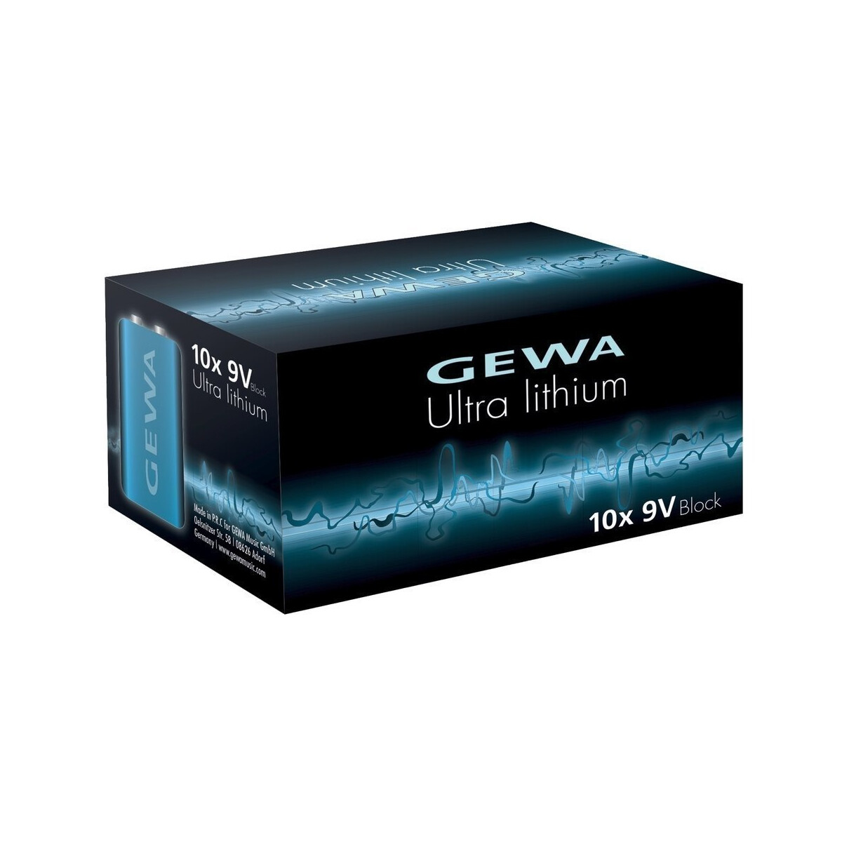Gewa Lithium Batterie 9V Block