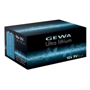 Gewa Lithium Batterie 9V Block