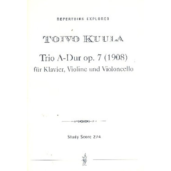 Klaviertrio A-Dur op.7