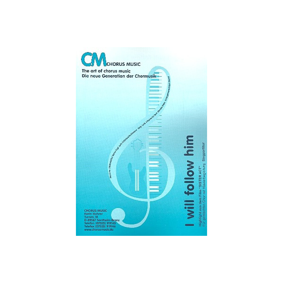 I will follow him für gem Chor box