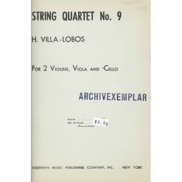 String Quartet no.9