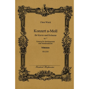 Konzert a-Moll op.7 f&uuml;r Klavier und Orchester