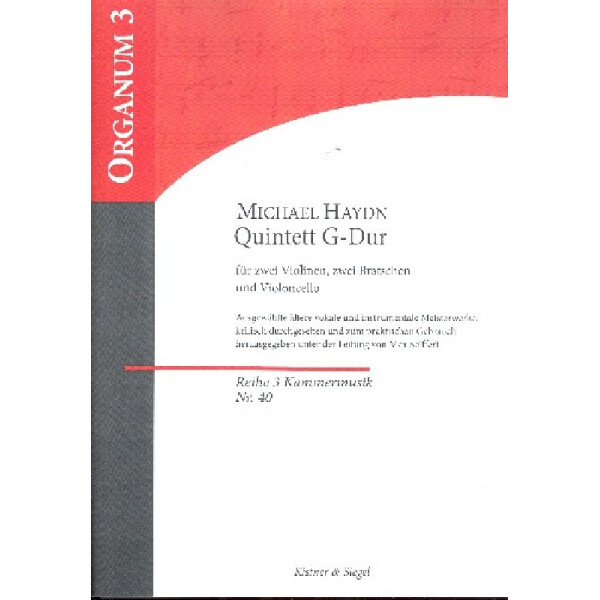 Quintett G-Dur für 2 Violinen, 2 Violen