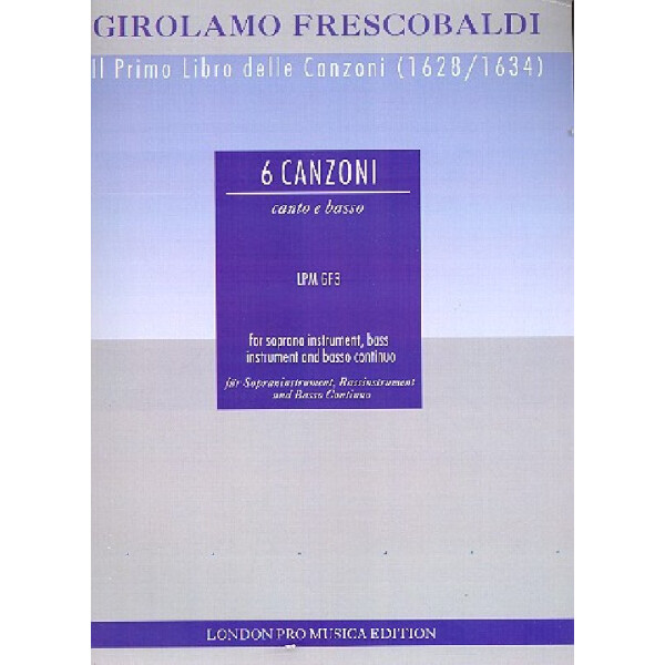 6 canzonas for treble instrument,