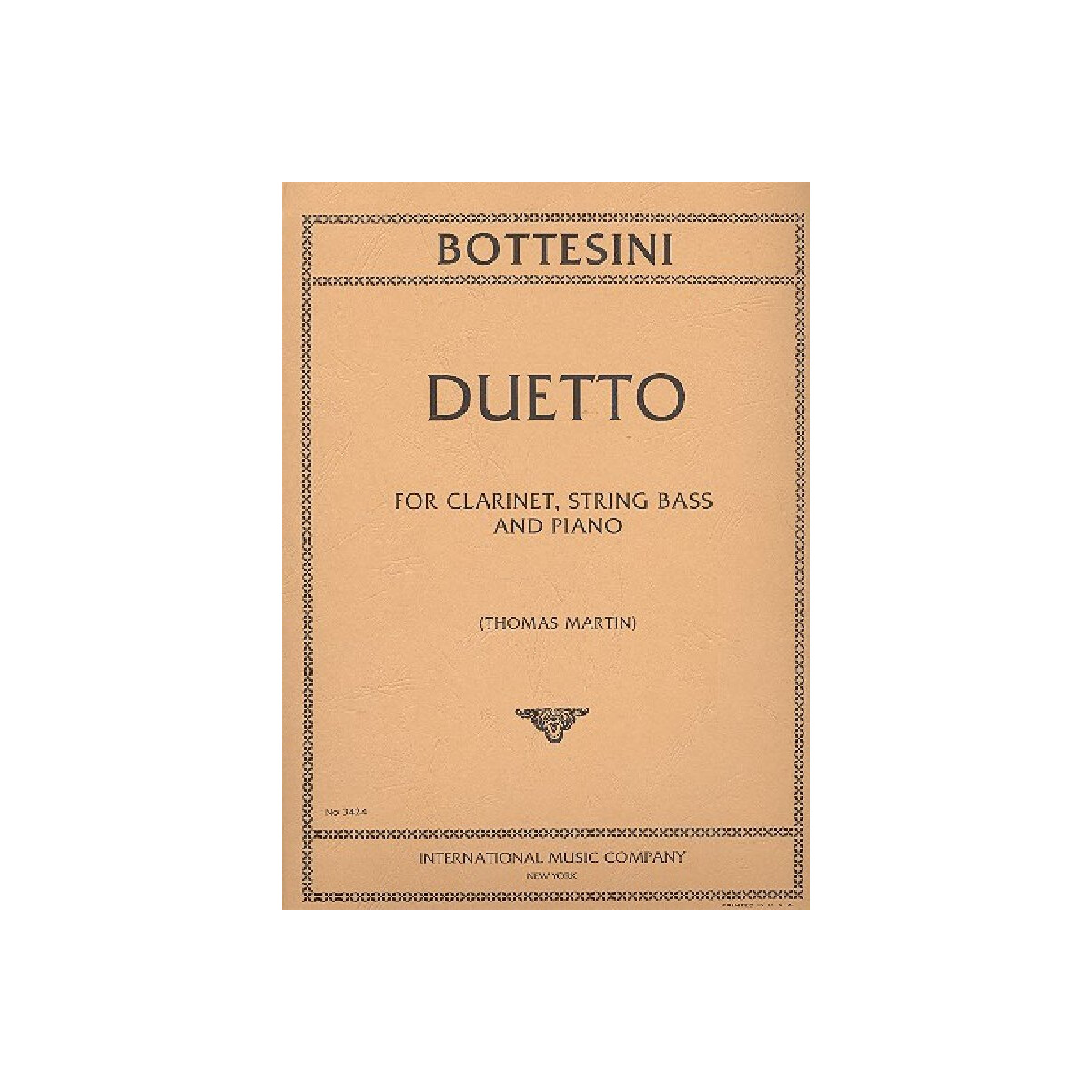 Duetto for clarinet, string bass and box