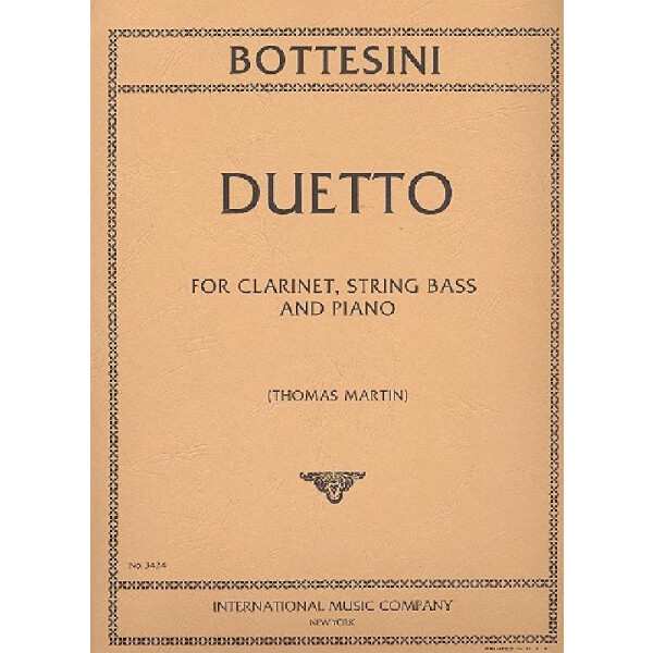 Duetto for clarinet, string bass and