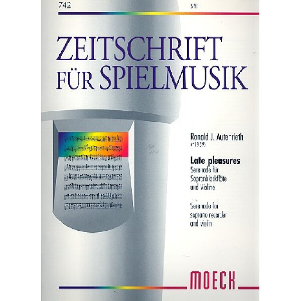 Late pleasures für Sopranblockflöte