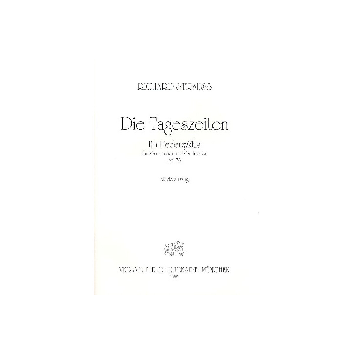 Die Tageszeiten op.76