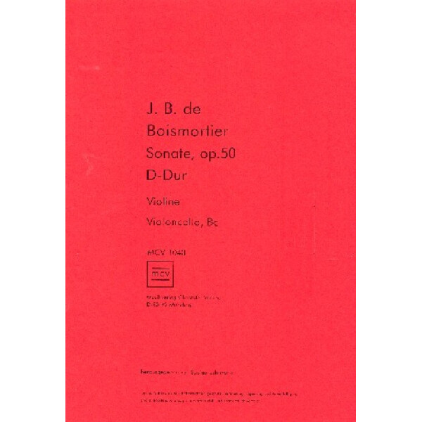 Sonate D-Dur op.50 für Violine,