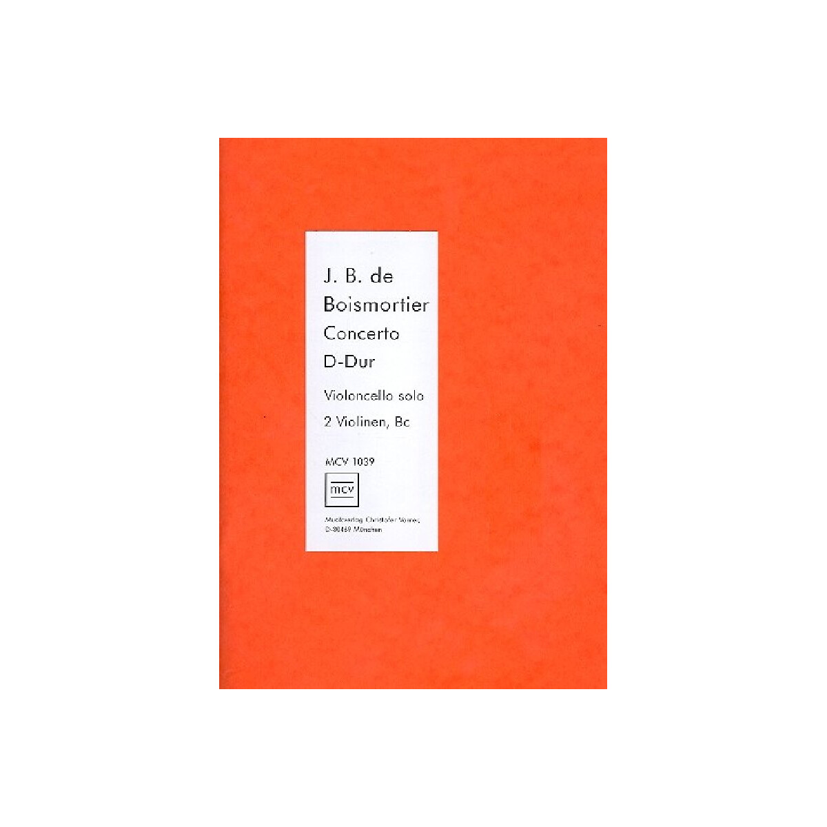 Konzert D-Dur für Violoncello solo,