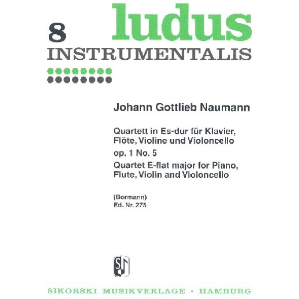 Quartett Es-Dur op1,5 für Klavier, Flöte,